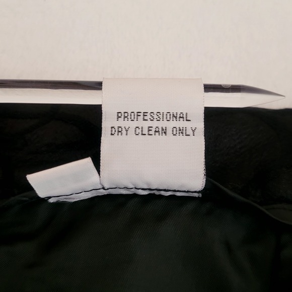 Sz 14 Black Burnout Goth Whimsigoth Whimsical Knee Length Peplum Skirt - Picture 4 of 6